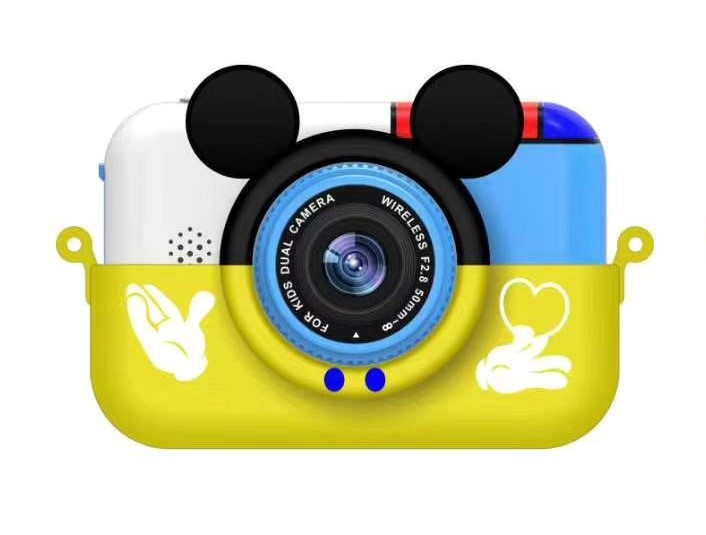 Дитячий цифровий фотоапарат Smart Kids TOY G6 Міккі Маус Жовтий 2 камери 40MP