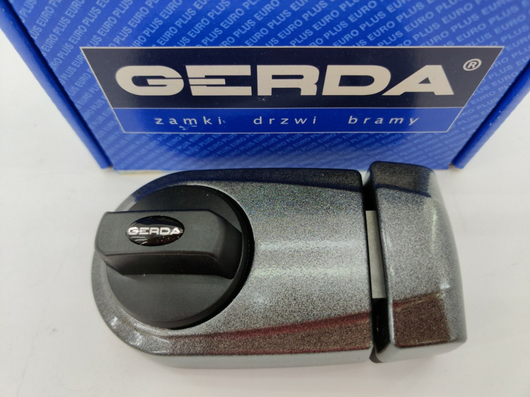 Замок накладний Gerda ZG200 графіт (Польща)