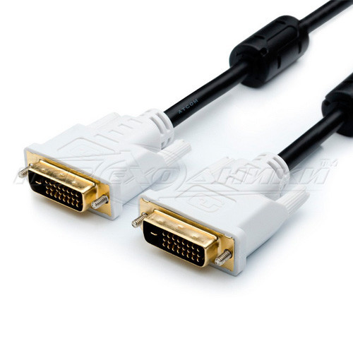 Кабель DVI — DVI dual link (24+1), 2 ферити (висока якість), 10,0 м