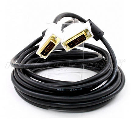 Кабель DVI - DVI dual link (24+1), 2 фериту(висока якість),10,0 м, фото 2