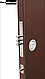 Двері вхідні СТРАЖ Метал/МДФ Венге Ліва 86смХ2050см №271 порошкове фарбування ДОСТАВКА БЕЗКОШТОВНО до під'їзду, фото 3
