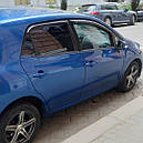 Дефлектори вікон (вітровики) Toyota Auris 2007-> 5D HB 4шт (Hic), фото 5