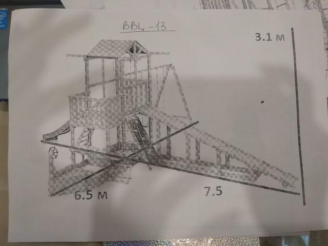 Размеры детской площадки Спортбеби Бебиленд №13