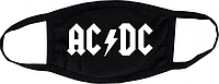 Защитная Маска для лица (Многоразовая) с логотипом AC DC(женская,детская,мужская)