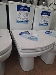 Унітаз компакт Cersanit EASY 011 clean on із сидінням дюропласт вільнопадний