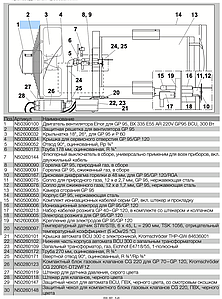 Пальник для Jet Master Gp 95/Ermaf GP95