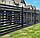 Забір РАНЧО 100/70 мм горизонтальний металевий односторонній заповнення, фото 2
