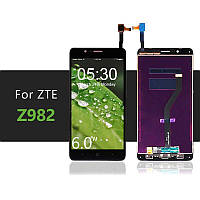 LCD Дисплей Модуль Экран для ZTE Z982 Blade Z Max + touchscreen, черный