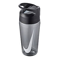 Бутылка для воды Nike TR Hypercharge Straw Bottle 473 мл (N.100.0785.025.16) Grey