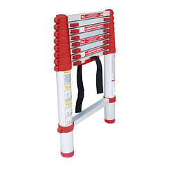 Драбина алюмінієва телескопічна 8 ступ., 2,5 м Інтертул