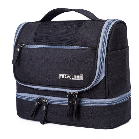 Складний дорожній органайзер для косметики Travel Bag Чорний