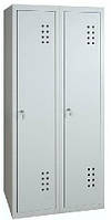 Шкаф металлический одежный, шкаф для раздевалок и гардеробов, для переодевания ШО-300/2 1800(в)х600(ш)х500(гл)