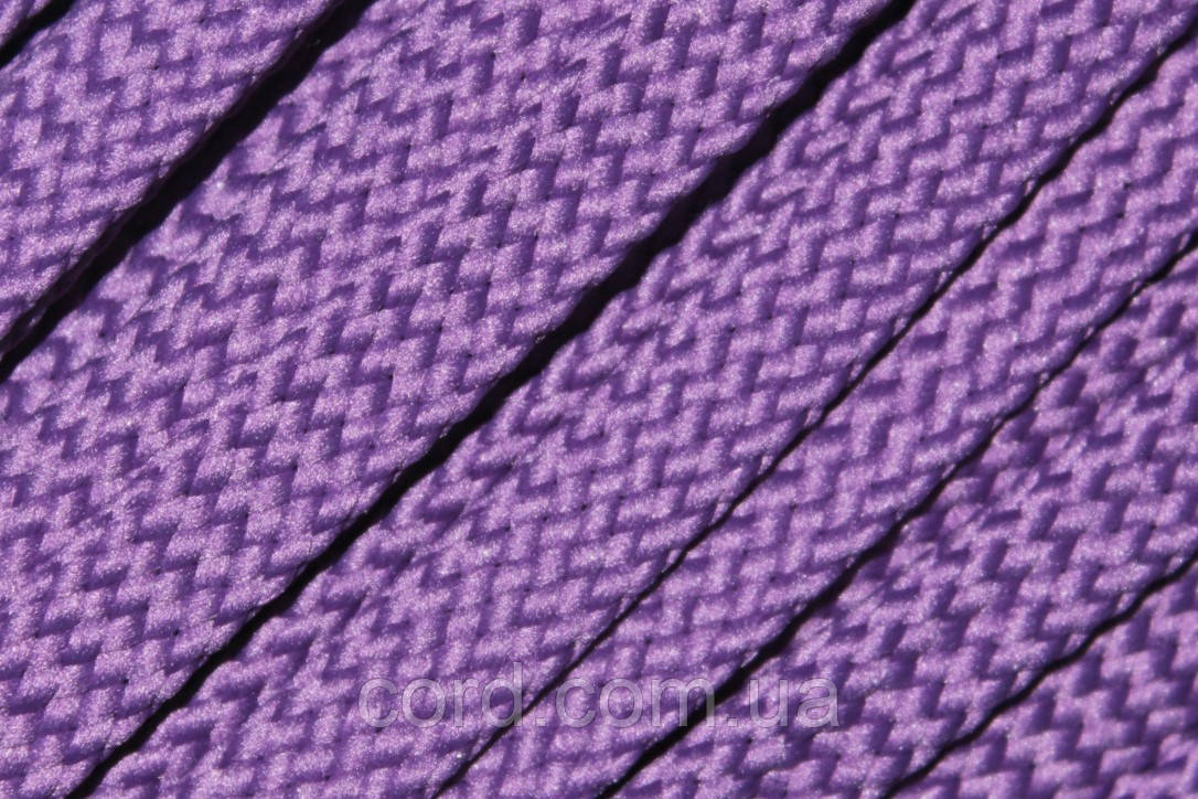 Шнур плоский щільний чехол поліестер 15мм фіолетовий моток 100м, фото 1