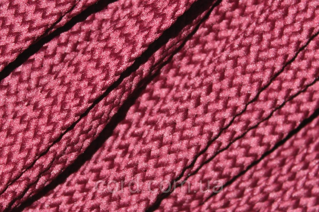 Шнур плоский щільний чехол поліестер 15мм слива моток 100м, фото 1