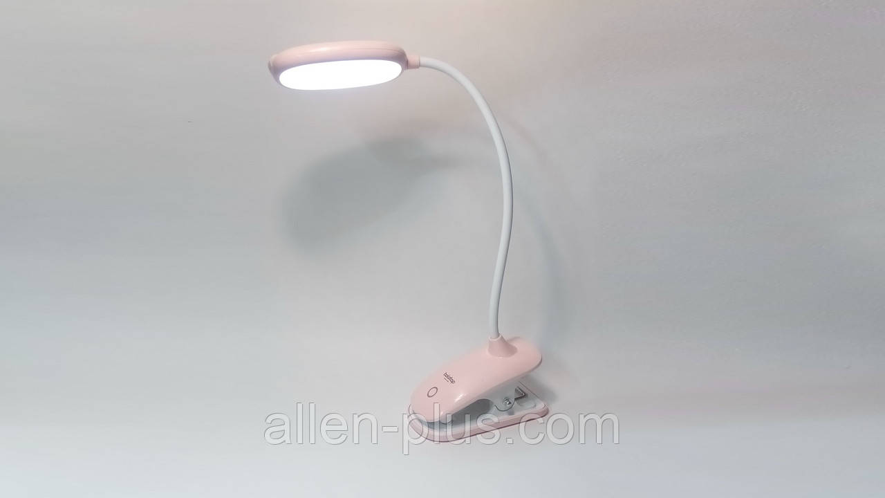 Настільна світлодіодна лампа на прищіпці BOLOTOP WD305, прищіпка, 5 W, USB, акумулятор 1200 mAh