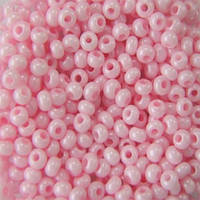 504-10/0-17173 Бісер Чехія (перламутровий, рожевий блідий), упаковка 50 грамів