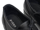 Туфлі літні шкіряні класичні перфорація чоловіче взуття великий розмір Rosso Avangard BS Felicite BlackPerf, фото 6