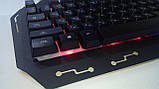Клавіатура з кольоровою підсвіткою UKC KW-900 (ART-4400), SKELETON, метал. панель, USB, фото 4