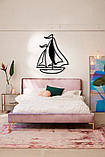 Декоративна дерев'яна картина абстрактна модульна полігональна Панно "Sail/ Парус", фото 2