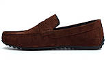 Коричневі чоловічі мокасини замшеві з перфорацією літнє взуття Rosso Avangard ETHEREAL CINNAMON Vel Perf, фото 2