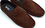 Коричневі чоловічі мокасини замшеві з перфорацією літнє взуття Rosso Avangard ETHEREAL CINNAMON Vel Perf, фото 10