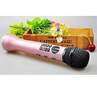 Караоке микрофон MicMagic L-598 9 Вт беспроводной розовый