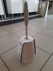 Йоршик для унітазу Віолетта пластиковий підлоговий (бежевий)