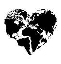 Наклейка на стіну Карта світу серцем (карта сердечком, любов до подорожей), фото 4