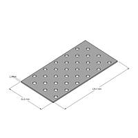 Пластина прямая перфорированная 60х120х2,0 мм