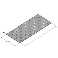 Пластина пряма перфорована 60х140х2,0 мм