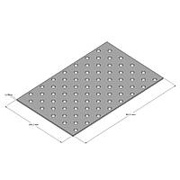 Пластина прямая перфорированная 100х160х2,0 мм