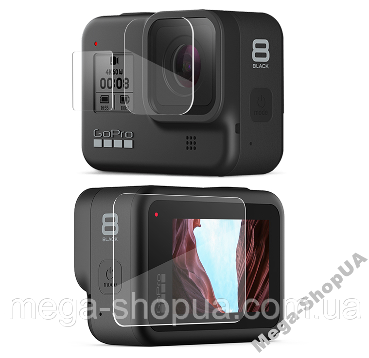 Захисне скло для GoPro Hero 8 Black. Захисне скло для Go Pro Hero 8 Black
