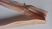 Молния швейная- спираль 3 мм 50 см/ пудра/ потайная нейлон