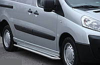 Пороги боковые (подножки-площадка) Peugeot Expert 2007+ короткая база (Ø42)