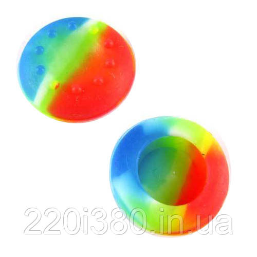 Силіконові накладки на стіки джойстика PS4 різнокольорові 2 шт.