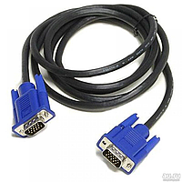 Шнур VGA — VGA 5M/сір для монітора vga Шнур VGA 5M 3+2, кабель перехідник