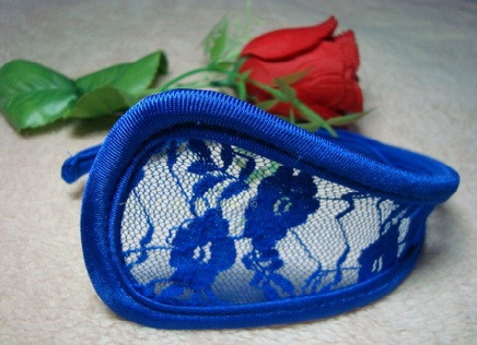 С-стринги сині мережевні жіночі G-стрінги, фото 1