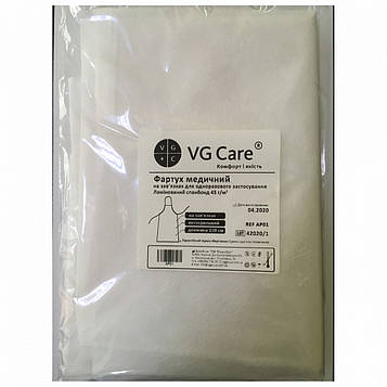 Фартух ламінований спанбонд VG Care 110 см нестерильний