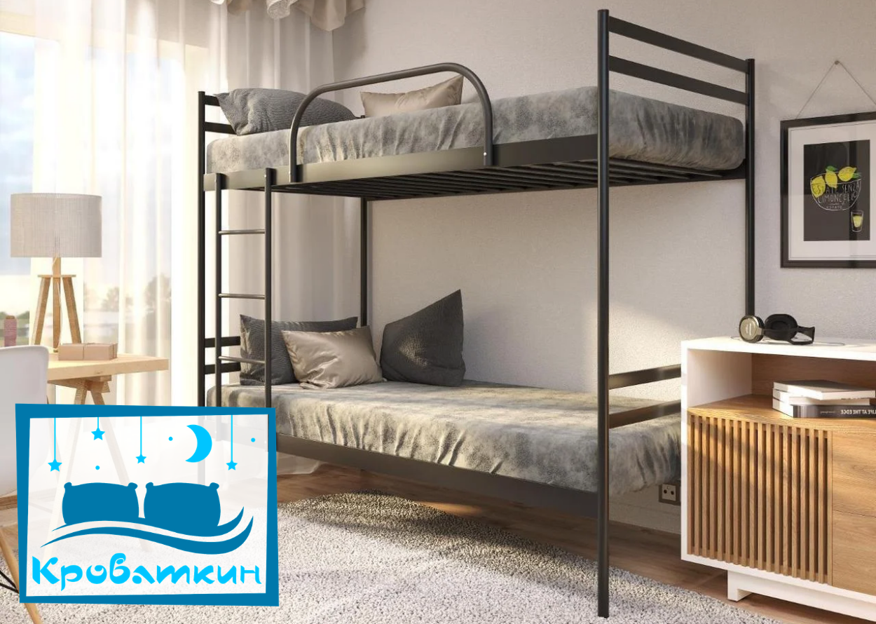 Двоярусне металеве ліжко Comfort Duo (Комфорт Дуо) Метакам