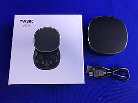 Бездротові навушники TWS06 з кейсом, фото 3
