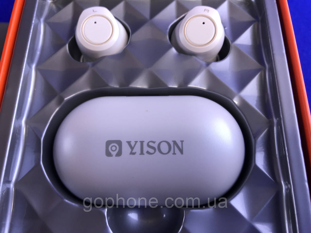 Bluetooth-Навушники з кейсом Yison TWS-T3 White