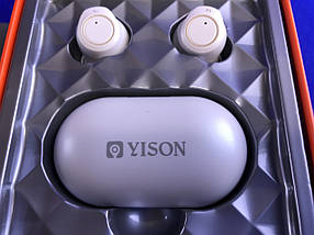 Bluetooth-Навушники з кейсом Yison TWS-T3 White