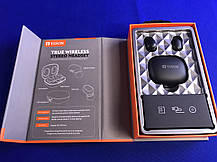 Bluetooth-навушники Yison TWS-T4 V5,0 з кейсом і чохлом, фото 3