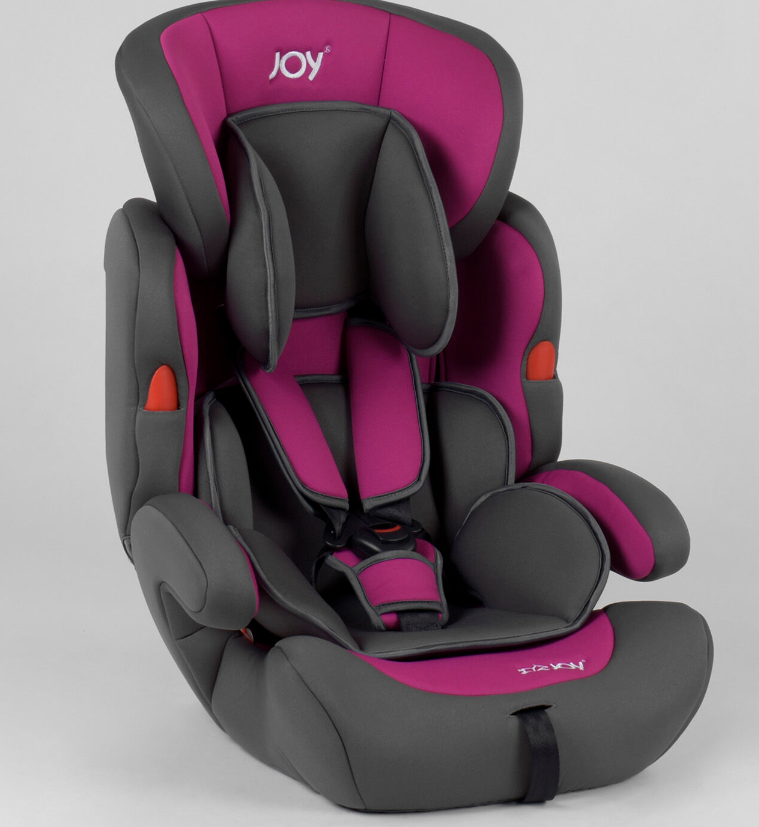 Універсальне автокрісло JOY NB-5003 колір сіро-фіолетовий з бустером від 9 до 36 кг