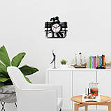 Годинник на любовну тему Годинник із вінілу Любовний годинник Вінілова пластинка Годинник на день валентина Годинник поцілунок, фото 2