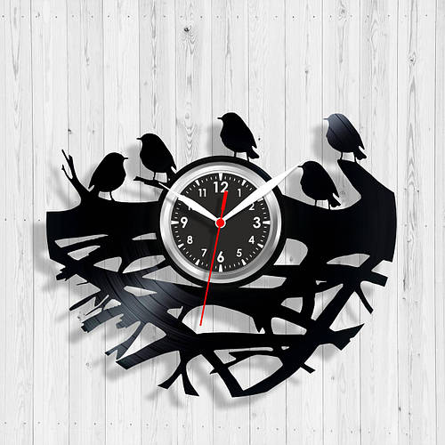 Купить Часы с ветками Часы детские Часы с винила Любовные часы ...