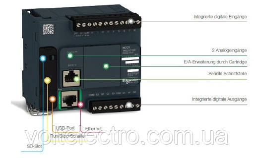 Логический контроллер М221-16IO транзист источник Ethernet 24В - фото 6 - id-p1187884790