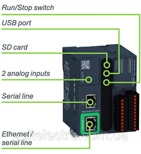 Логический контроллер М221-16IO транзист источник Ethernet 24В - фото 8 - id-p1187884790