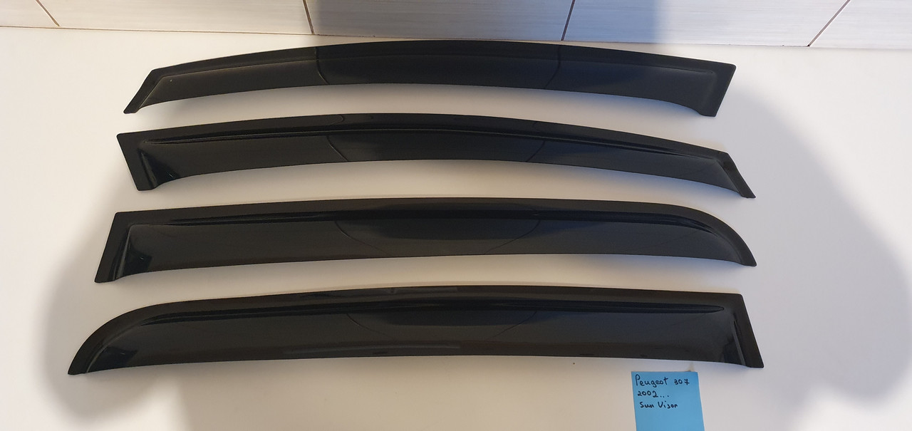 Дефлектори вікон SUN VISOR (вітровики) Peugeot 307