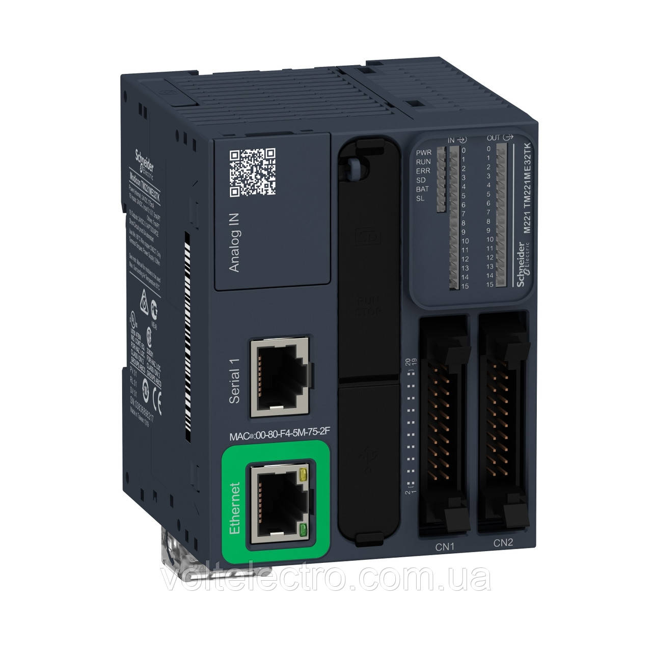 Логічний контролер М221-32IO транзист джерело Ethernet 24В, фото 1